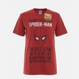 Marvel Spider-Man‎ graphic tee in red with bold comic-style print